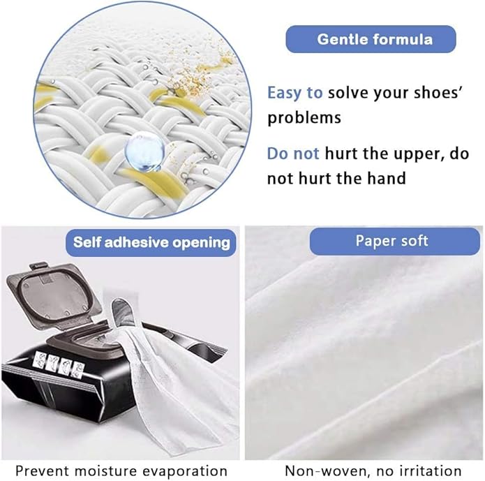 Natural Sneaker & Shoe Cleaner Wipes - Set of 2